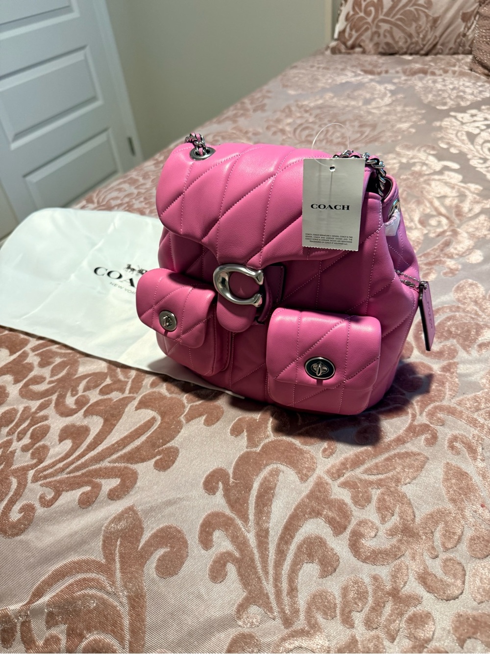 Tabby Backpack With Pillow Quilting